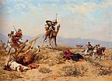 Georges Washington Famous Paintings - The Skirmish